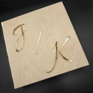 Pudełko z życzeniami na banknoty ,,inicjały,,