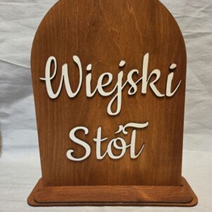 Tabliczka wiejski stół