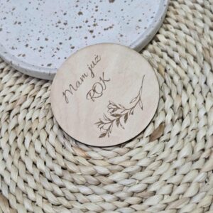 Tabliczka do zdjęć ,, mam już rok"