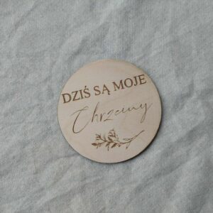 Tabliczka do zdjęć ,, dziś są moje chrzciny,,