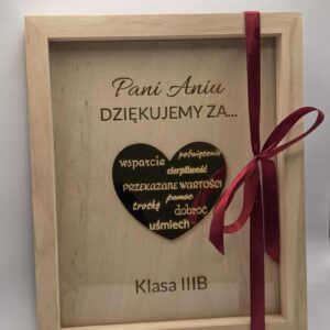 Ramka ze złotym sercem