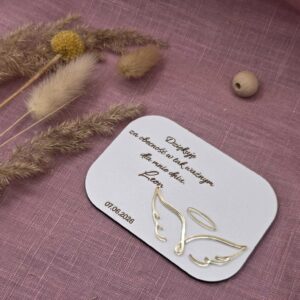 podziękowane magnes ze złotym Aniołkiem